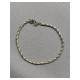 Twisted Sterling Silver 925 Bracelet