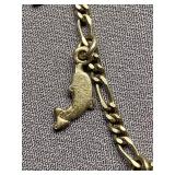 Sterling Silver 925 Dolphin Charm Bracelet