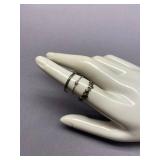 Set of 3 Sterling Silver 925 Rings