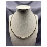 Italian 925 Sterling Silver Omega Chain Necklace