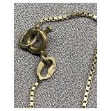 Sterling Silver 925 Necklace with Teardrop Crystal Pendant