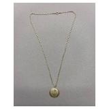 Vintage Sterling Silver 925 Engraved Heart Locket Necklace