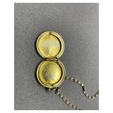 Vintage Sterling Silver 925 Engraved Heart Locket Necklace