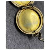 Vintage Sterling Silver 925 Engraved Heart Locket Necklace