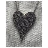 Sterling Silver 925 Heart Pendant Necklace