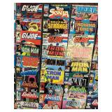 Large Vintage Comic Book Lot Marvel Iron Man G.I. Joe Punisher