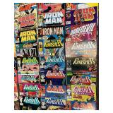 Large Vintage Comic Book Lot Marvel Iron Man G.I. Joe Punisher