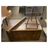 Vintage Wooden Level, Easel & Chest