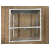 3 Metal Shelving Units Set