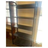 Black Metal Shelving Unit