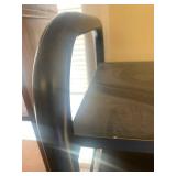 Black Metal Shelving Unit