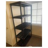 Heavy-Duty Plastic Shelving Unit