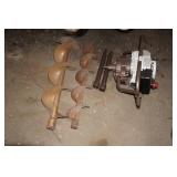 Tecumseh Gas Auger with Ice and Earth Bits