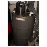 Assorted Oil Barrels, Cans and Motors