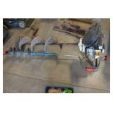 Jiffy Gas Ice Auger with Hand Auger
