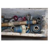 Large Wooden Box with Contents - Hole Saws