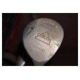 Assorted Golf Clubs with Bags and Caddy