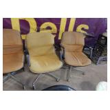 *4* Rolling Desk/Kitchen Chairs