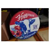 *4* Vintage Framed Prints and Metal Sign