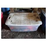 Bin with Hunting Coveralls