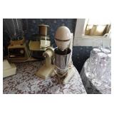 Assorted Vintage Houseware - Blender, Food Processor, Milkshake Mixer