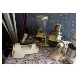 Assorted Vintage Houseware - Blender, Food Processor, Milkshake Mixer