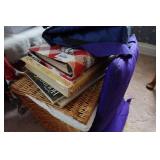 Picnic Basket with Cook Books and Cooler Bags