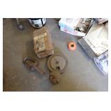 Assorted Hardware - Heaters, Hitch Balls, Splitting Wedge