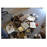 Assorted Hardware - Heaters, Hitch Balls, Splitting Wedge
