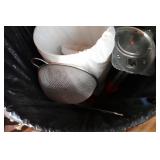 Black Garbage Bin with Beer Brewing Accessories