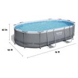 Bestway Power Steel Rectangular Above Ground Pool