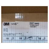 18 Rolls of 3M VHB Double-Sided Foam Core Tape