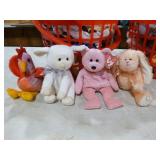 2 Baskets of Beanie Babies and Stuff Animals