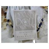 3 Porcelain Dolls on Stands