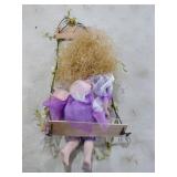 3 Porcelain Dolls on Stands