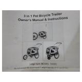 Leonpets Collapsible 3-in-1 Pet Bicycle Trailer