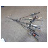 8 Fishing Rods and Reels