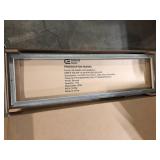 Commercial Electric Augusta 50 in. x 15 in. Black, Washed Gray Frame CCT Selectable LED Flush Mount Ceiling Light 4000 Dimmable Lumens Customer Returns See Pictures