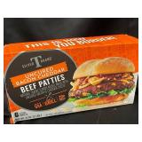 D - Silver T Brand Uncured Bacon Cheddar Beef Patties - 6 Count