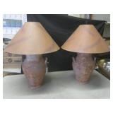 (EC1) Pair of Vintage Ceramic Terra...