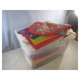 (G-1) Tote Full of Assorted Tablecl...