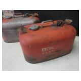 (BR1) 2 Vintage Steel Boat Gas Tank...