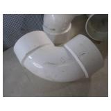(EW5) 3 - 6" White PVC Elbows...