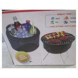 (A-3) 2 In 1 Cooler / BBQ Grill Com...
