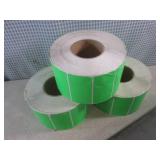 (BSB) 3 Rolls of Green 2" x 4" Labe...
