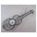 (H-1) Metal Violin Shape Paris Wall...