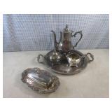 (BS) Assorted Silverplated - Tray, ...
