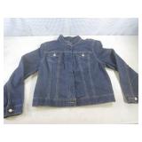 (BS) Lans End Jean Jacket Size L (1...