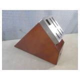 (G-1) Wood Block Knife Holder...