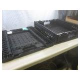 (EW5) 2 Foldable Plastic Crates 24"...
